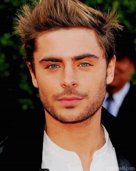 The Handsome Zac Efron Painting By Numbers Kits
