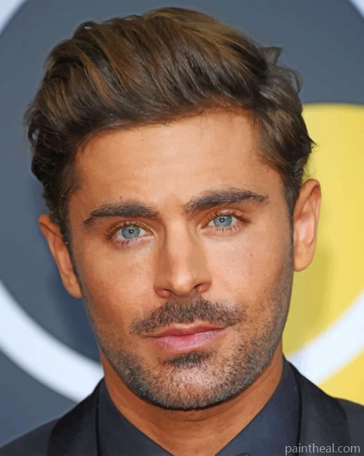 Zac Efron Painting By Numbers Kits