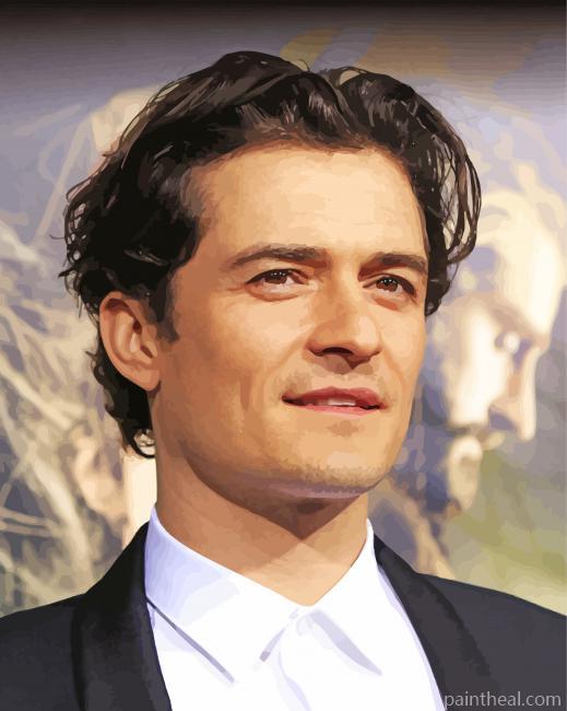 The Actor Orlando Bloom Painting By Numbers Kits