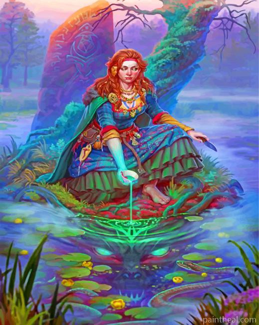 Fantastic Forest Queen Painting By Numbers Kits