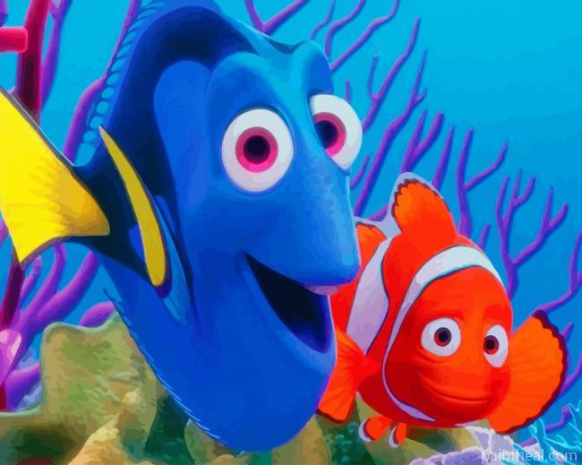 Nemo and Dory Finding Nemo Painting By Numbers Kits