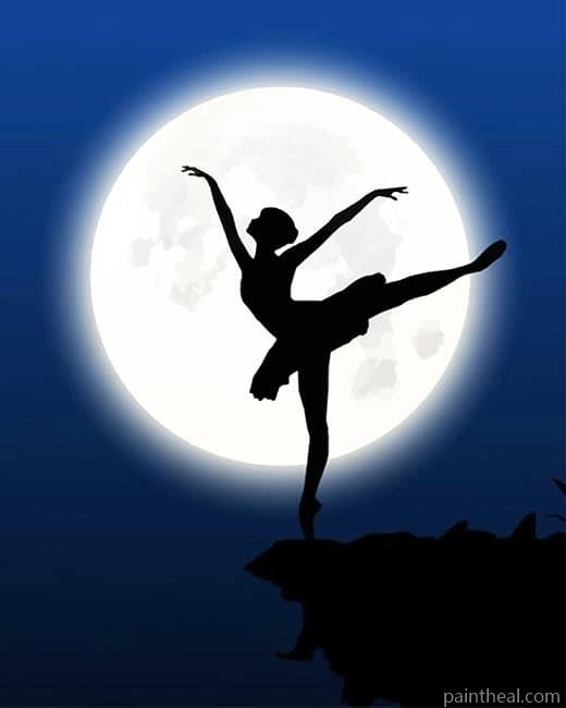Ballerina Silhouette Painting By Numbers Kits