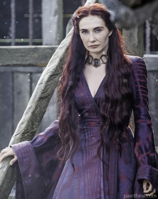 The Red Woman Game Of Thrones Painting By Numbers Kits