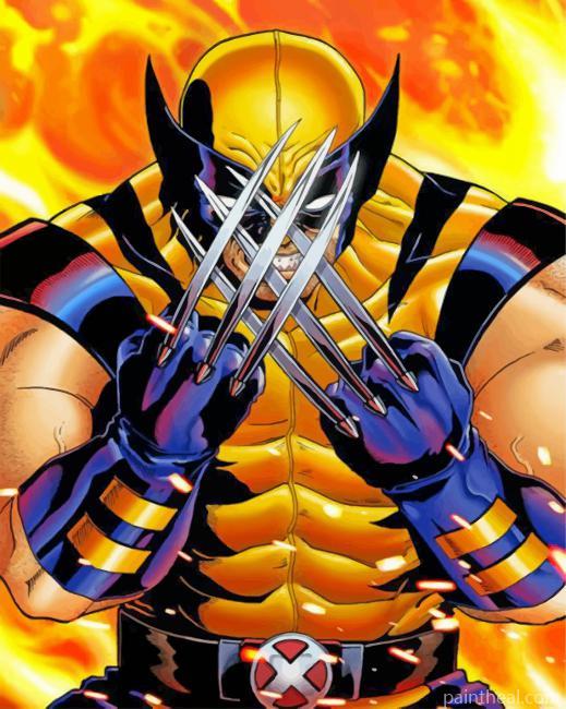 Superhero Wolverine Painting By Numbers Kits