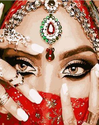 Indian Beauty – 5D Diamond Painting Painting By Numbers Kits
