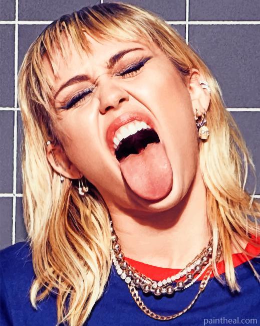 Crazy Miley Cyrus Painting By Numbers Kits