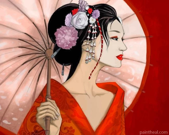 Chinese Woman Painting By Numbers Kits