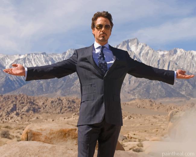 Hollywood Star Robert Downey Jr Painting By Numbers Kits