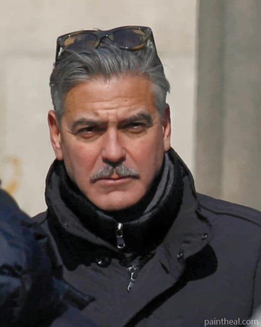 Actor George Clooney Painting By Numbers Kits