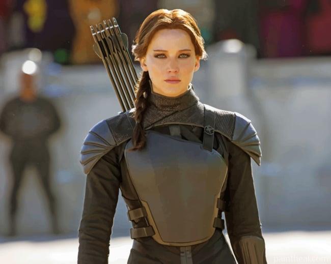 Jennifer Lawrence In The Hunger Games Painting By Numbers Kits