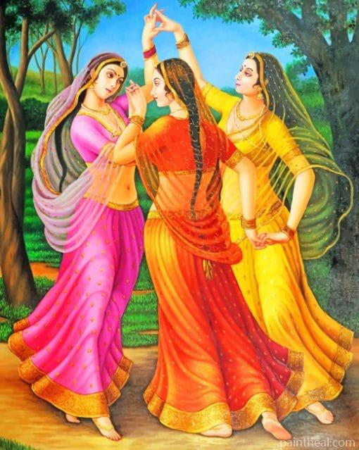 Indian Ladies – 5D Diamond Painting Painting By Numbers Kits