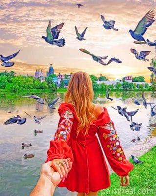 Follow Me Everywhere I Go Painting By Numbers Kits
