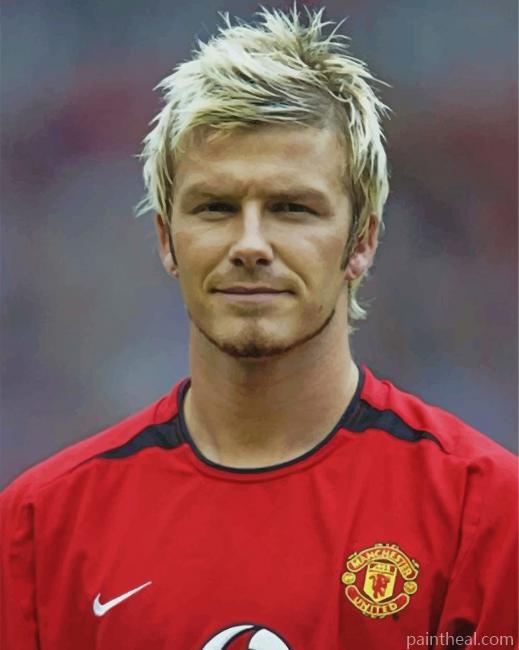 Young David Beckham Painting By Numbers Kits