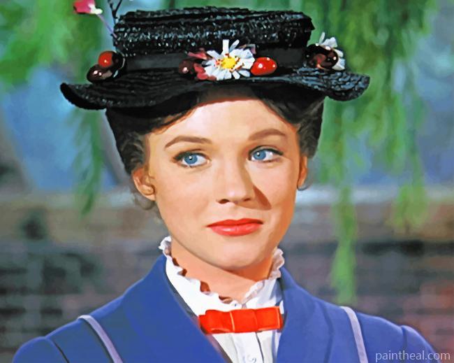 Mary Poppins Julie Andrews Painting By Numbers Kits