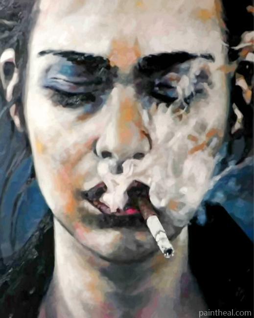 Woman Smoking Painting By Numbers Kits