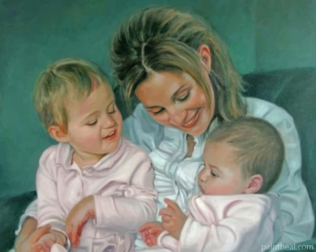 Happy Mom Painting By Numbers Kits