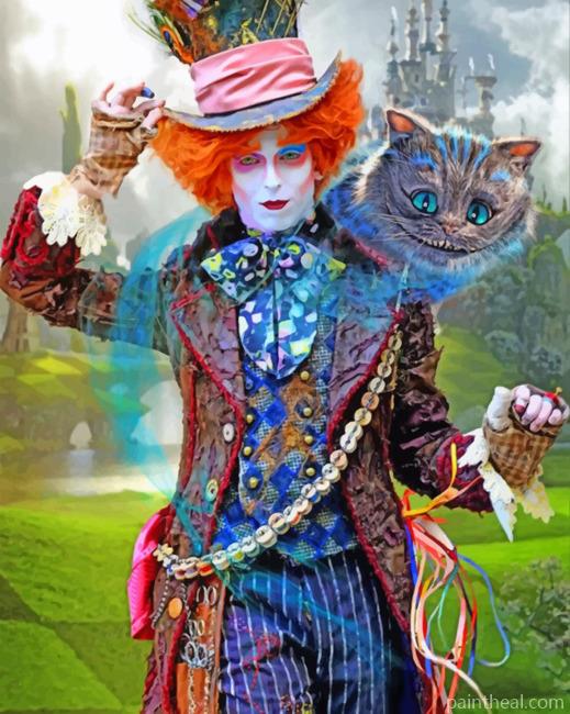 Mad Hatter Cosplay Painting By Numbers Kits