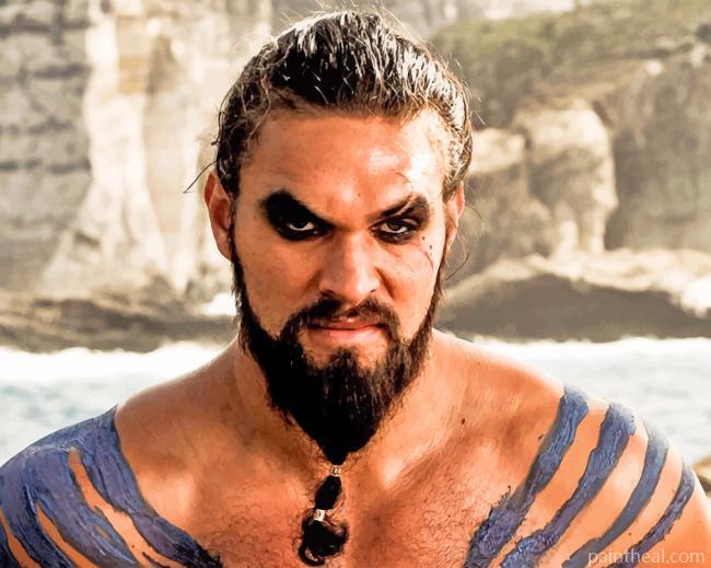 Dothraki Leader Drogo Game Of Thrones Painting By Numbers Kits