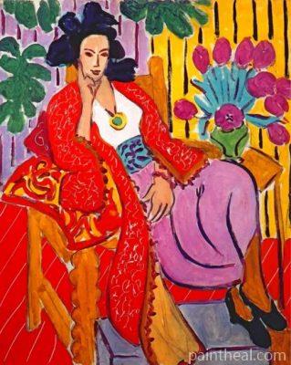 Odalisque In Red Jacket Diamond Paintings Painting By Numbers Kits