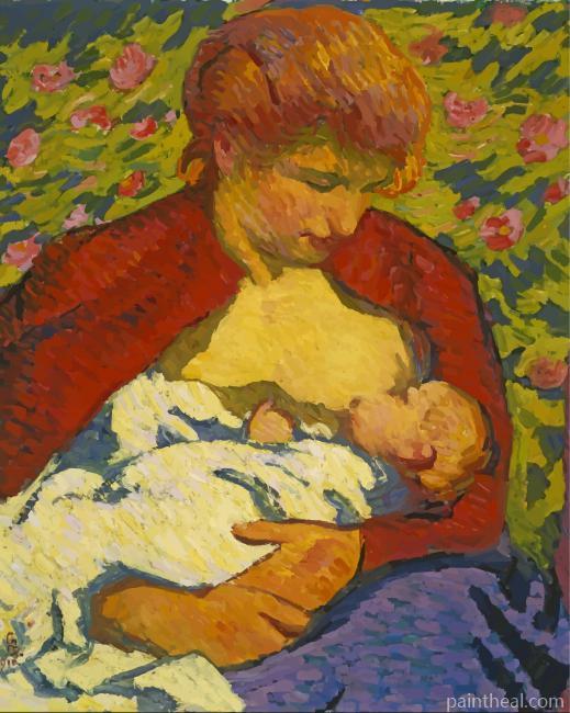 Young Mother Painting By Numbers Kits