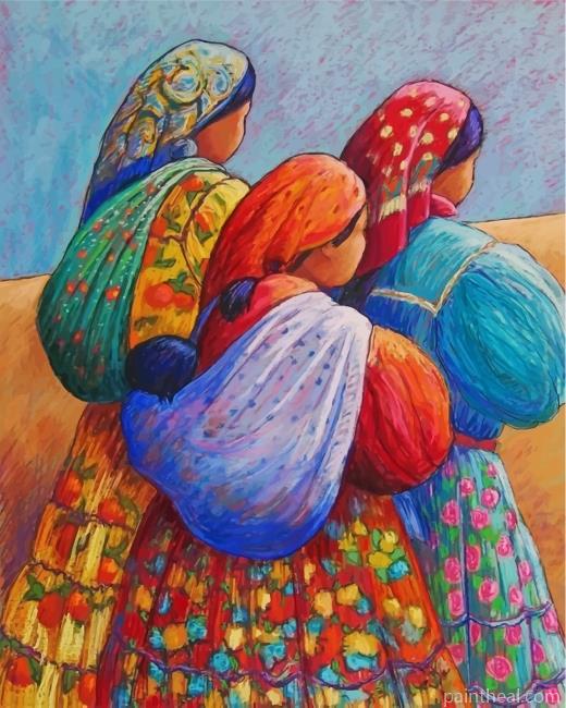 Women And Sons Painting By Numbers Kits