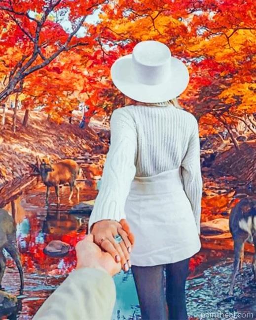 Follow Me To Autumn Forest Painting By Numbers Kits