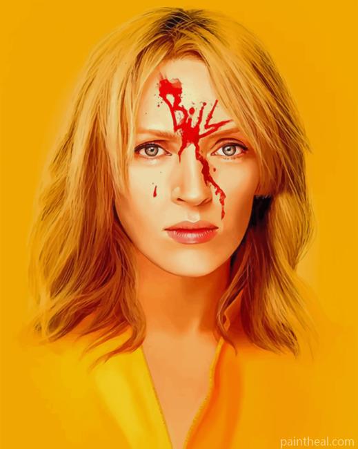 Kill Bill Illustration Painting By Numbers Kits