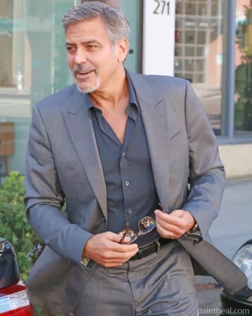 George Clooney Painting By Numbers Kits