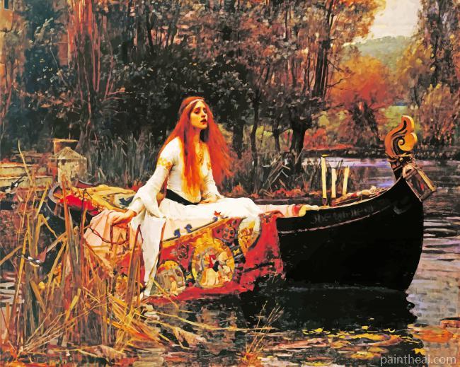 The Lady Of Shalott Painting By Numbers Kits