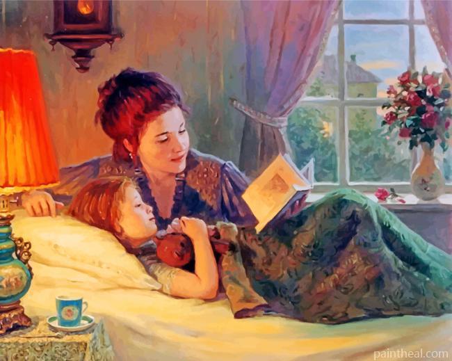 Mom And Her Daughter Painting By Numbers Kits