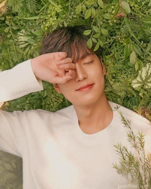 Lee Min Ho On The Grass Painting By Numbers Kits