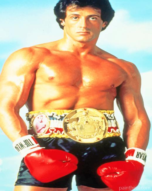Rocky Balboa The Legend Painting By Numbers Kits