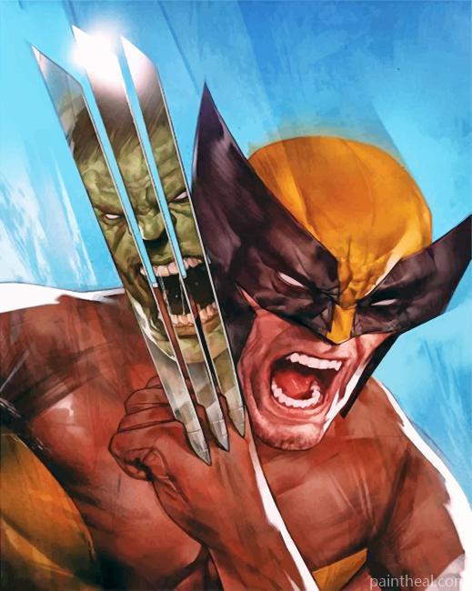 Wolverine Illustration Painting By Numbers Kits