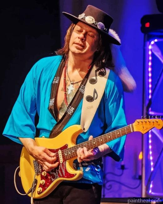 SRV Playing Guitar Painting By Numbers Kits