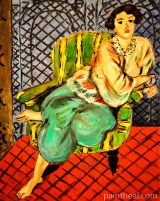 Seated Odalisque Diamond Painting Painting By Numbers Kits