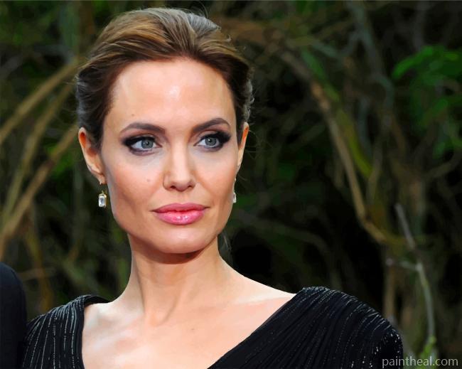 Beautiful Angelina Jolie Painting By Numbers Kits
