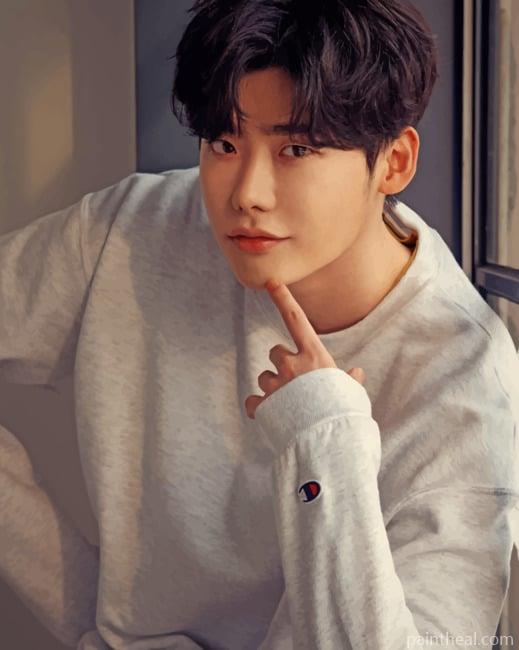 Lee Jong Suk Portrait Painting By Numbers Kits