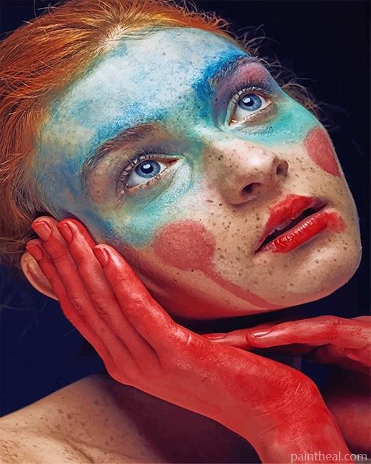 Ginger Clown Girl Painting By Numbers Kits