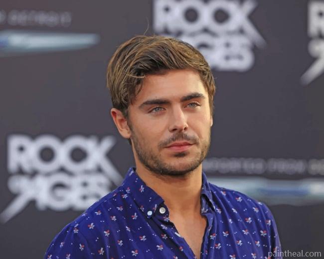 Star Zack Efron Painting By Numbers Kits