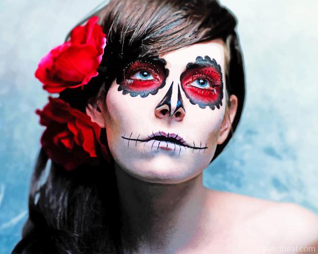 Sugar Skull Girl Painting By Numbers Kits