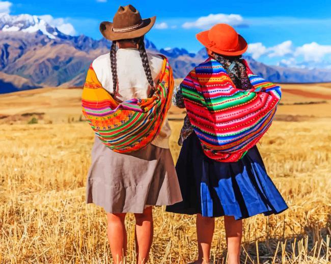Peruvian Girls Painting By Numbers Kits