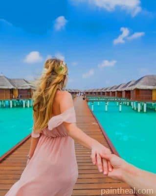 Follow Me To Maldives – 5D Diamond Painting Painting By Numbers Kits