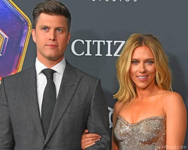 Colin Jost And Scarlett Johansson Painting By Numbers Kits