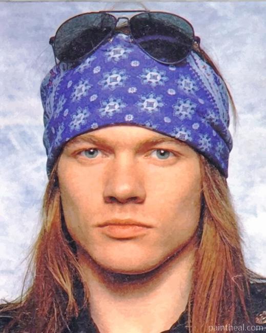 Cute Axl Rose Painting By Numbers Kits