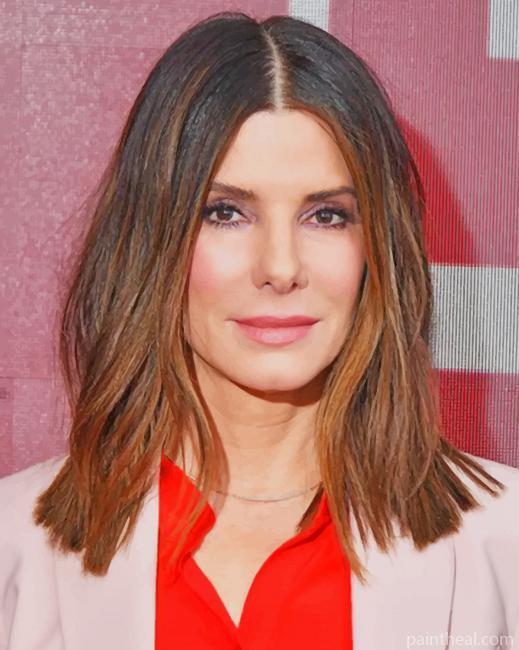 The Actress Sandra Bullock Painting By Numbers Kits