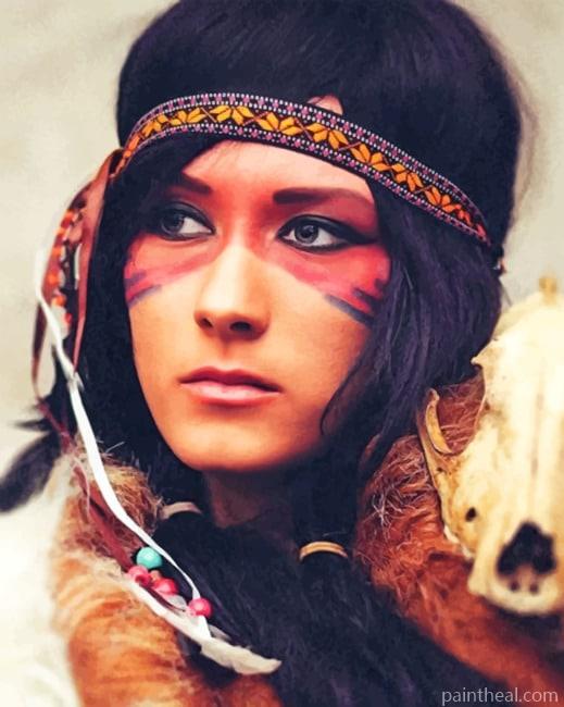 Native Indian Painting By Numbers Kits