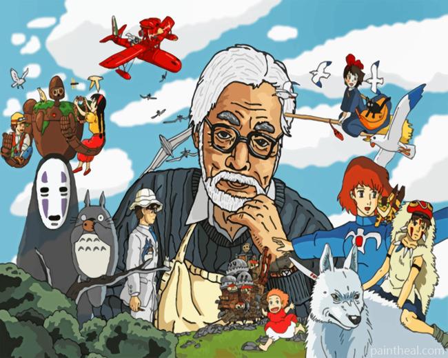Hayao Miyazaki Studio Ghibli Painting By Numbers Kits
