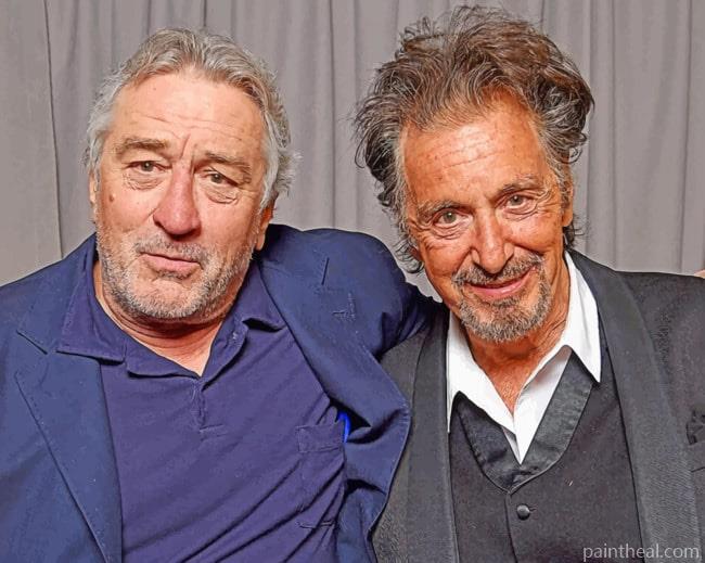 Robert Di Nero And Al Pacino Painting By Numbers Kits