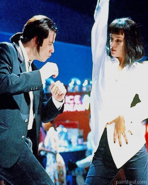 Mia Wallace And Vincent Dancing Painting By Numbers Kits