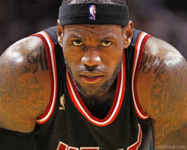 Lebron James Nba Player Painting By Numbers Kits